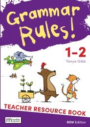 Grammar Rules NSW 1-2 Teacher Resource Book sample/look inside