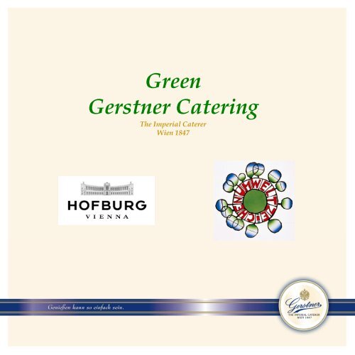 Gerstner Catering HOFBURG Green Catering