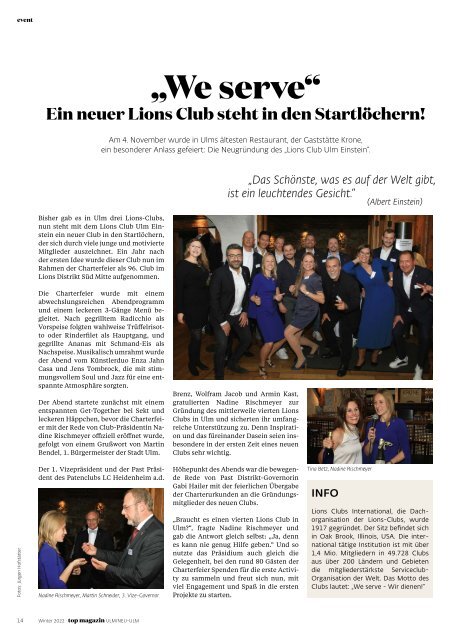 TOP Magazin Ulm 04/2022