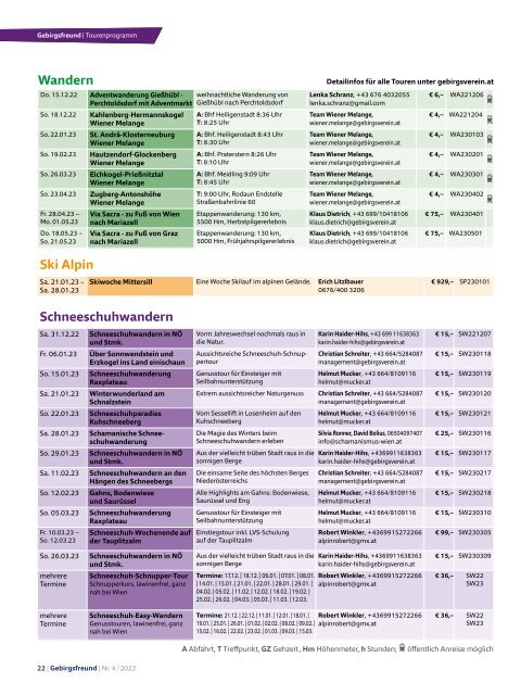 Gebirgsfreund Nr. 4/2022