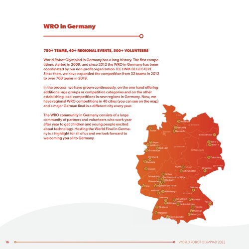 WRO 2022 | Event Booklet International Final Germany