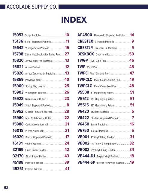 2023 Accolade Supply Company CATALOG