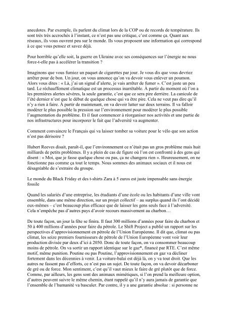 Panorama de presse quotidien du 06 12 22