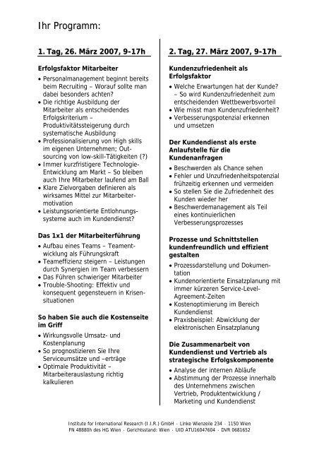 Ihre Trainer - Eustacchio & Schaar