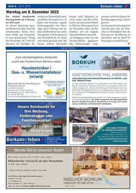 07.12.2022 / Borkumerleben - Die wöchentliche Inselzeitung