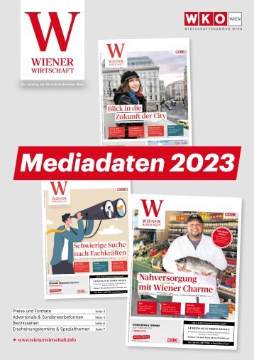 Wiener Wirtschaft Mediadaten 2023