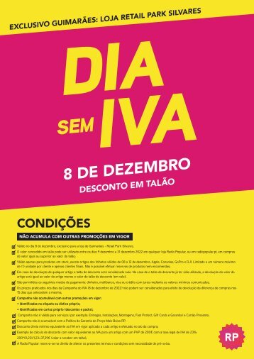 CARTAZ IVA CONDICOES