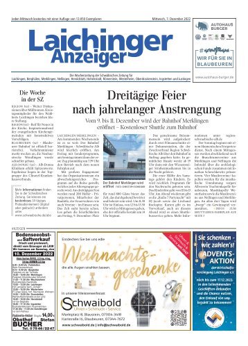 Laichinger Anzeiger 07.12.2022