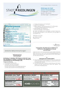 Amtliches Mitteilungsblatt Riedlingen 07.12.2022