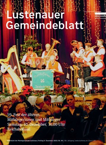Lustenauer Gemeindeblatt Nr. 49 | Freitag, 9. Dezember 2022