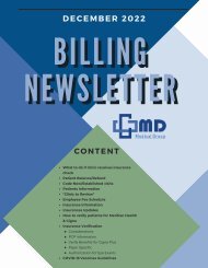 Billing Newsletter December 2022|MD Medical Group