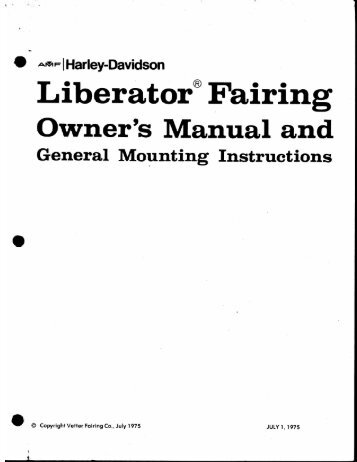 Liberator® Fairing - Craig Vetter