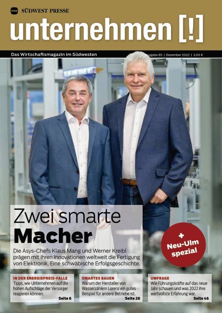 2022/14 | Unternehmen | Dezember 2022 | Ausgabe 85