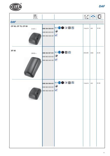 Hella-Spiegelprogramm Hella Mirrors Rétroviseurs ... - hella.shop.hu
