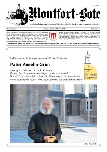 Montfort-Bote 28.10.2022