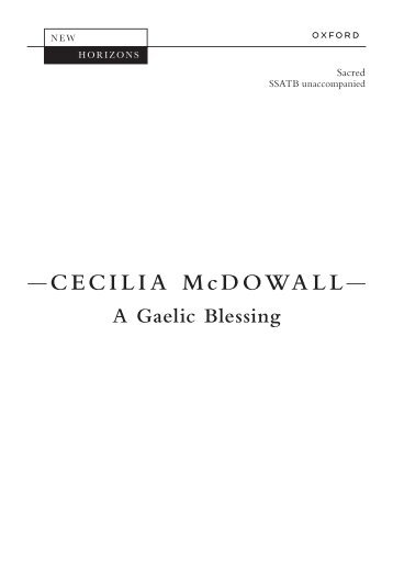 Cecilia McDowall Gaelic blessing