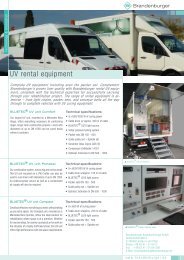 Flyer UV rental equipment (PDF) - Brandenburger