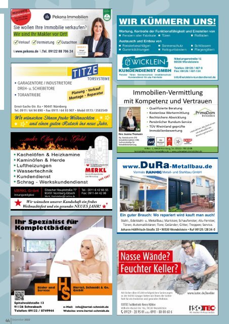 Mitteilungsblatt Nürnberg-Katzwang/Worzeldorf/Herpersdorf/Kornburg - Dezember 2022