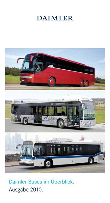 Daimler Buses im Überblick. Ausgabe 2010. - Evobus GmbH