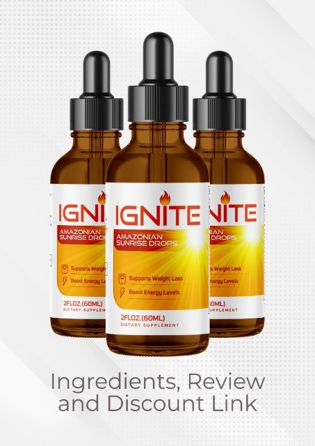 Ignite Amazonian Sunrise Drops Ingredients Review and Discount