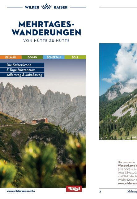 Mehrtageswanderungen am Wilden Kaiser