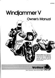Windjammer V Owner's Manual - Craig Vetter