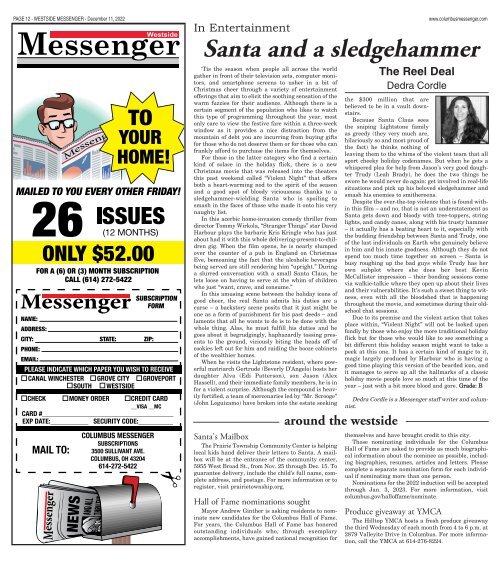 Westside Messenger - December 11th, 2022