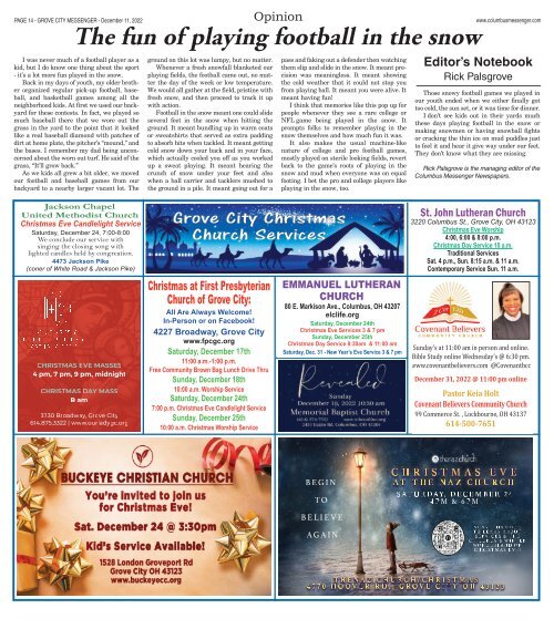 Grove City Messenger - December 11th, 2022