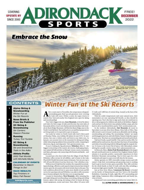 Adirondack Sports December 2022