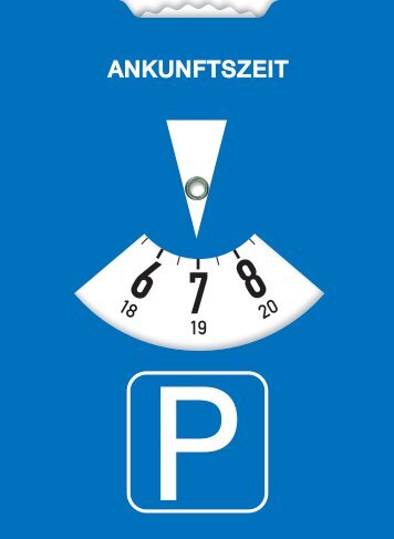 0930_Spezialparkscheibe mit Kfz Kontroll-Leuchten