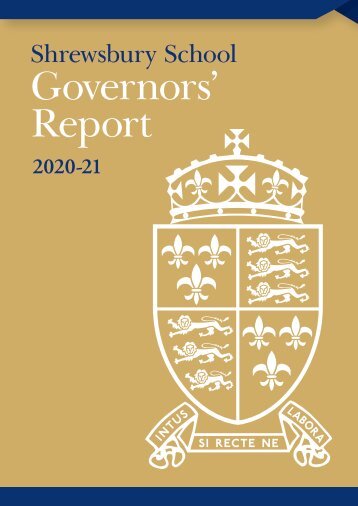 Shrewsbury School Governors' Report 2020-21