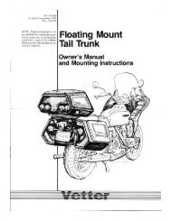 Tail Trunk Mounting PDF - Craig Vetter