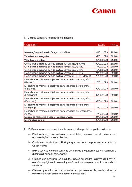 Termos e Condições Campanha de Natal 2022