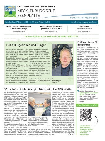 Kreisanzeiger - Dezember 2022