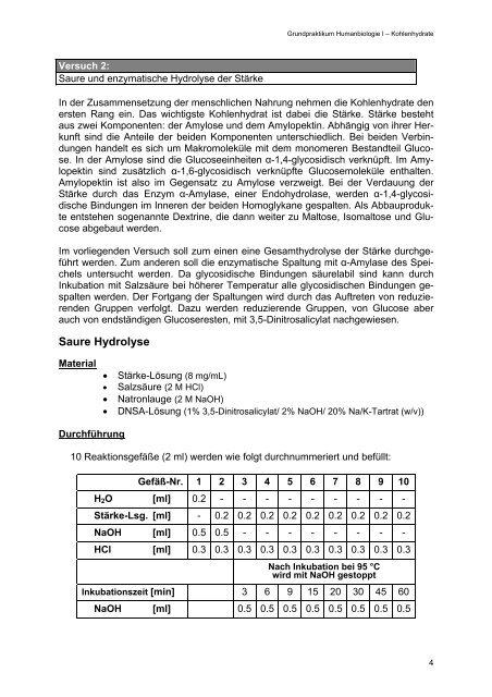 Kohlenhydrate und Kohlenhydrat-Stoffwechsel - Online Media Server