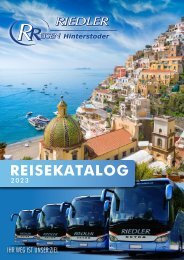 Riedler Reisen Katalog 2023