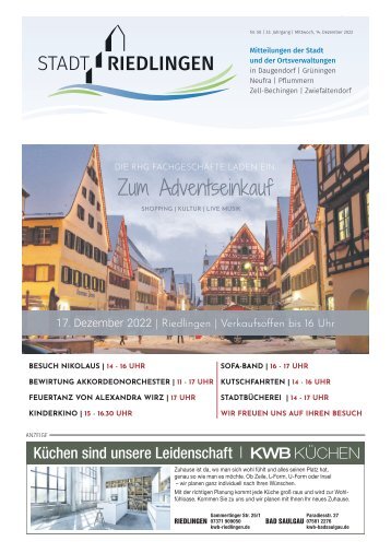 Amtliches Mitteilungsblatt Riedlingen 14.12.2022