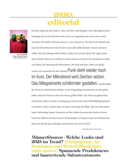 Estetica Magazine Deutsche Ausgabe (5/2022)
