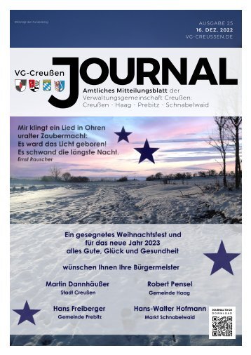 Creussen Journal - Ausgabe 16.12.2022