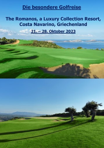 Costa Navarino Golf Gruppenreise 2023