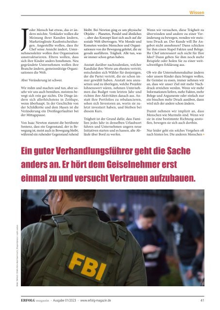 Erfolg Magazin Ausgabe 01-2023