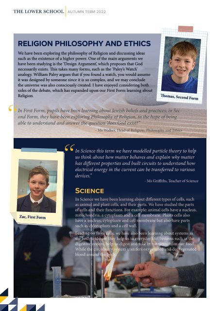 Autumn Term Lower School Newsletter