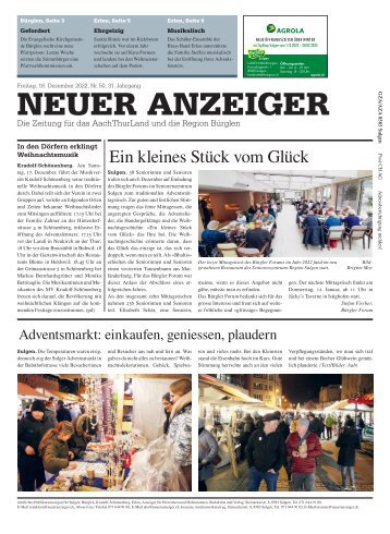 Neuer Anzeiger 16. Dezember 2022