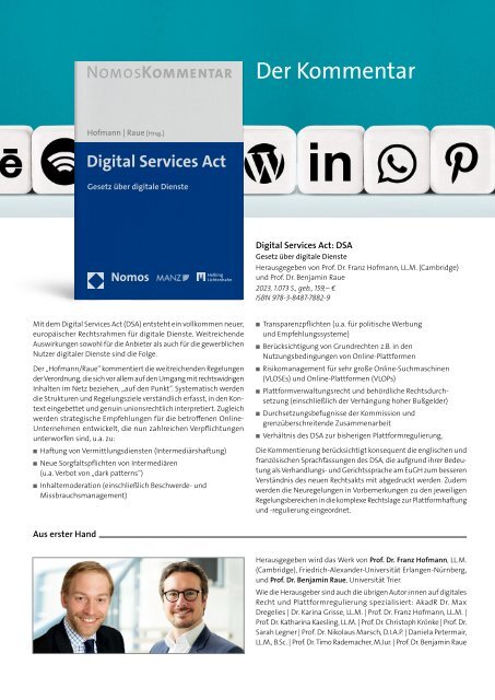 Prospekt zum Digital Services Act