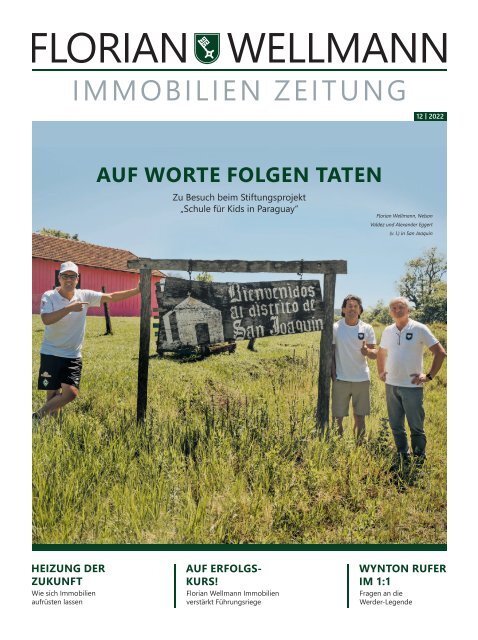 Florian Wellmann Immobilienzeitung • Ausgabe 12/22 