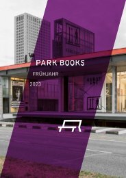 Park Books Vorschau Frühjahr 2023