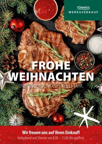 Tönnies Werksverkauf Dezember 2022