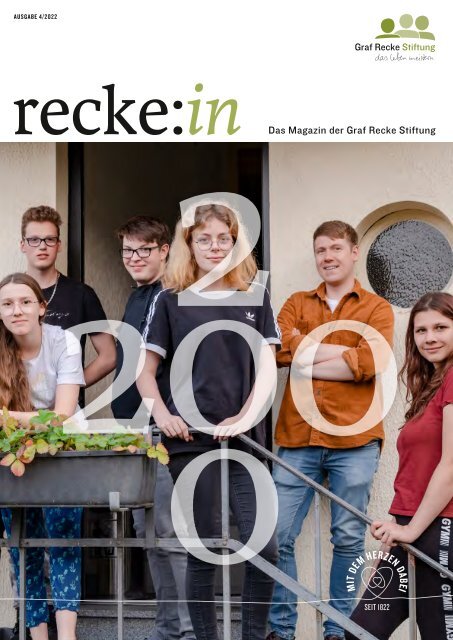 recke:in - Das Magazin der Graf Recke Stiftung Ausgabe 4/2022