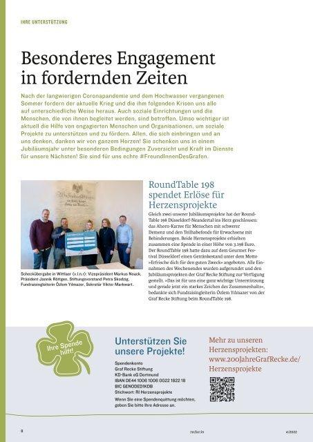 recke:in - Das Magazin der Graf Recke Stiftung Ausgabe 4/2022