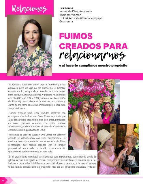 Intimas de Dios Magazine - Diciembre 2022